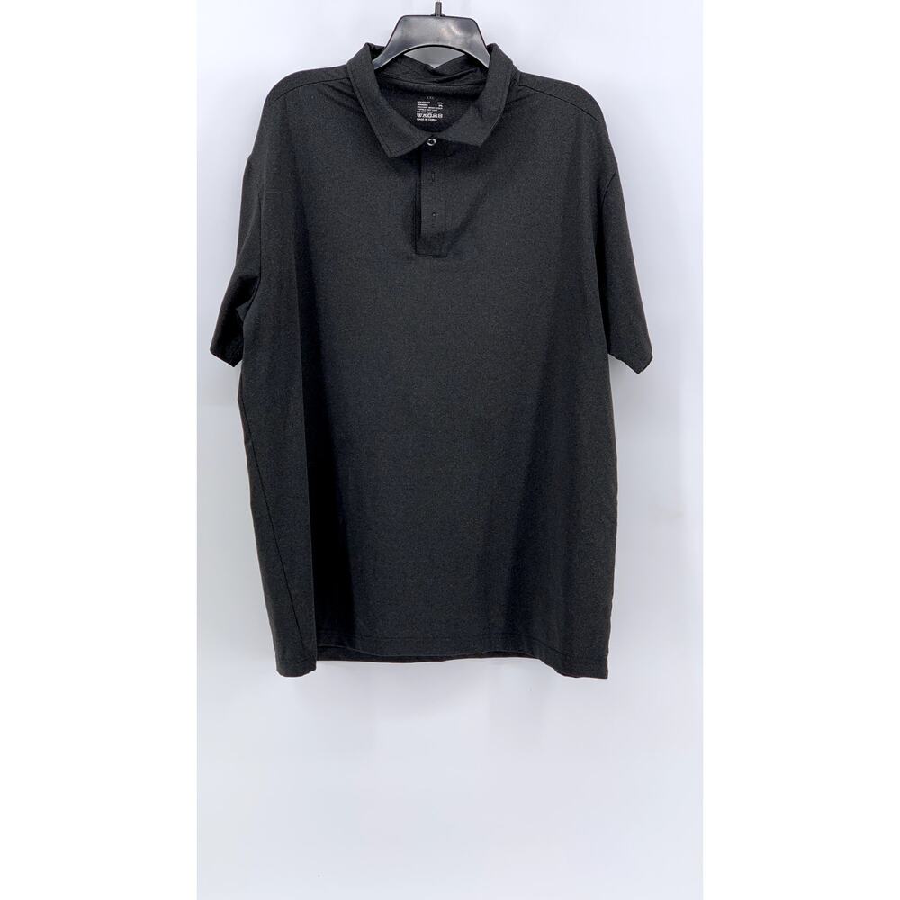 UNBRANDED Men's Charcoal Gray Short Sleeve Regular Fit Polo Shirt SZ 2XL